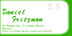 daniel fritzman business card